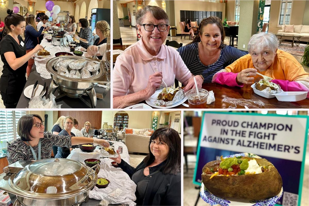 Home Instead Joins Lake Gibson Village Baked Potato Fundraiser for Alzheimer's Care pics