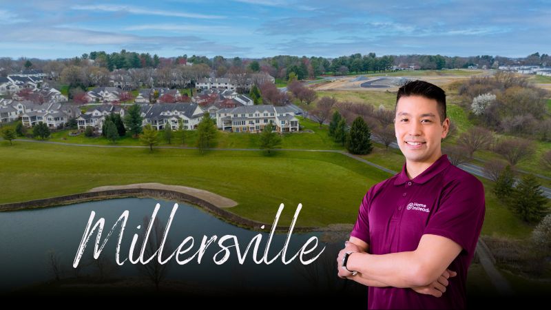 Home Instead caregiver with Millersville Pennsylvania in the background