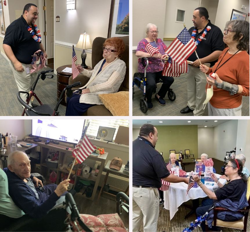 Home Instead Celebrates Independence Day with Seniors in Newport News, VA collage