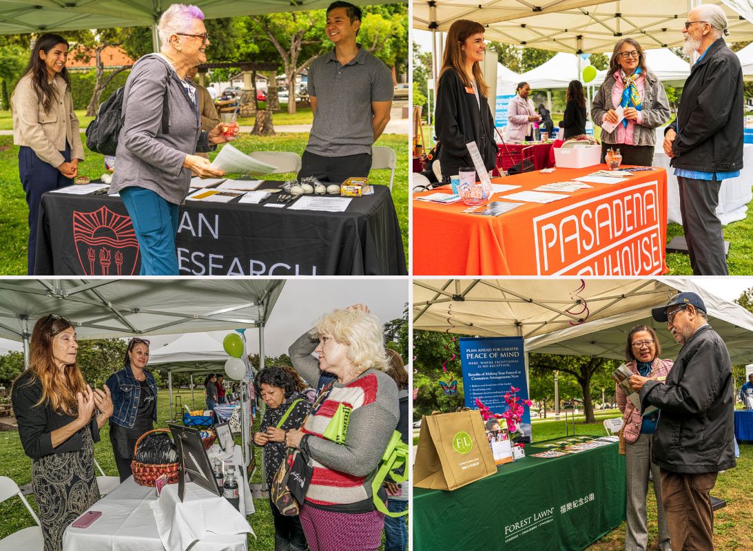 Home Instead Supports The Pasadena Village Older Americans Event collage