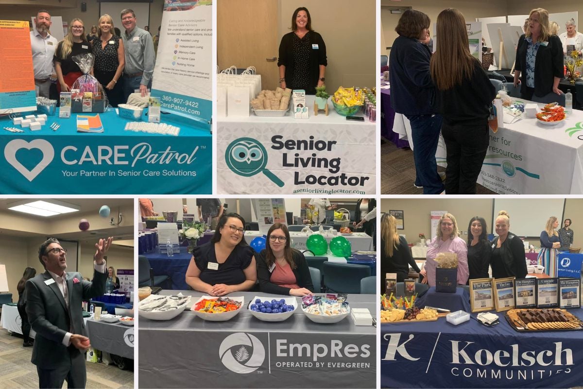 Vendor Booths at Retirement Connection PeaceHealth Resource Fair