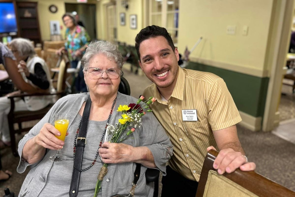 Home Instead Spreads Cheer One Bouquet at a Time at Sedgwick Plaza