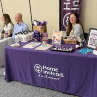 Home Instead booth at Alzheimer's Association Conference