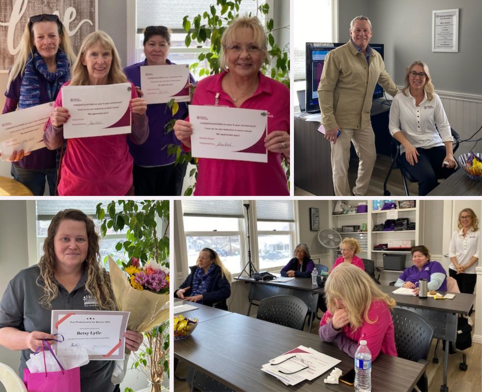 Quarterly Caregiver Meeting at Home Instead of Carson City, NV collage